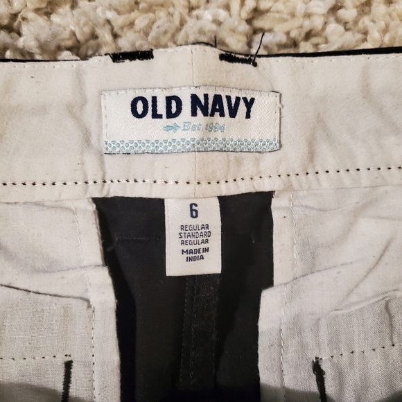 OLD NAVY | Black Summer Cotton Shorts (Size  6) - Picture 3 of 6